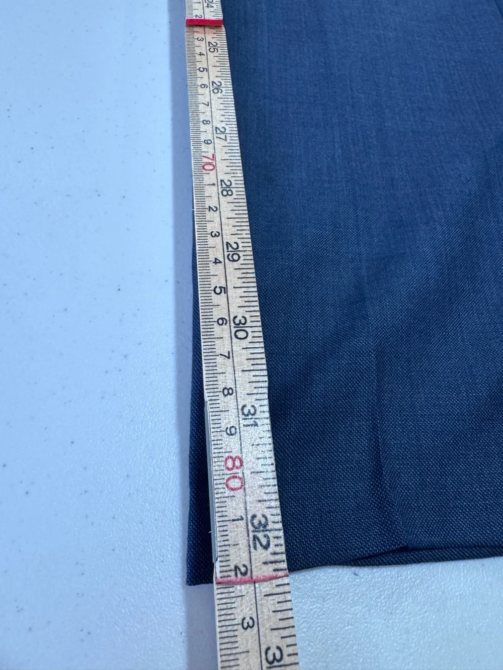 J.Crew Men Thompson Suit Blue Wool Suit Jacket 40L Trouser 33x32